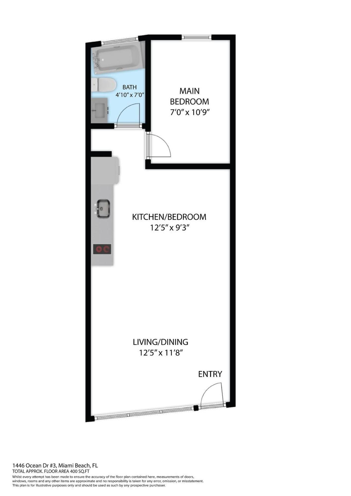 Beachfront 1 Bedroom With 2 Queen Beds On Ocean Drive *